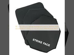 PE + SIC Silicon Carbide Bulletproof Ceramic Ballistic Plate NIJ 0101.06 III 1.90 kg 25 mm thickness Rifle Rounds Resist